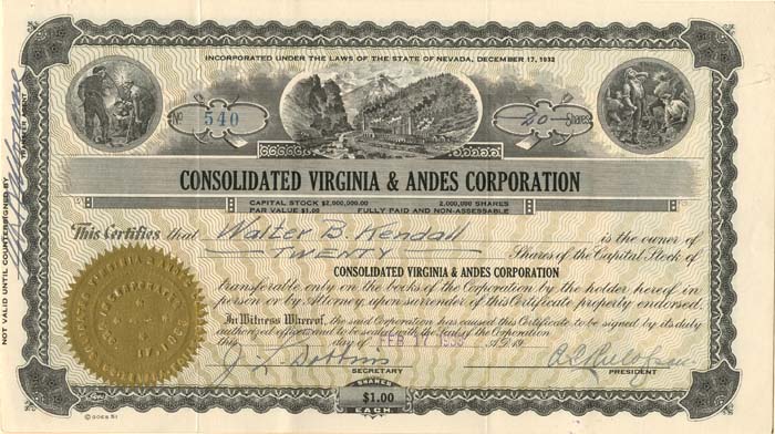 Consolidated Virginia and Andes Corporation